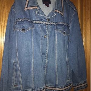 Denim Jacket with decorative trim
